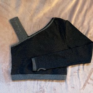 Kittenish workout one shoulder top